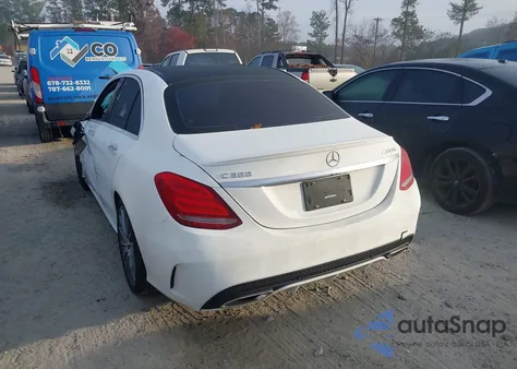 2017 Mercedes-Benz C 300 Sport from USA, damaged, VIN 55SWF4JB0HU186277